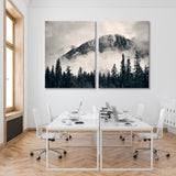 Foggy Park Banff Canada Canvas Print SKU 10448