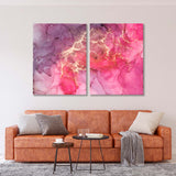 Abstract Multicolored Marble Texture Canvas Print SKU 10215