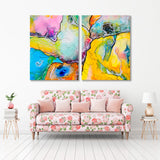 Abstract Colorful Watercolor Canvas Print SKU 10724