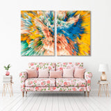 Flash of Сolored Rays Abstract Canvas Print SKU 10218