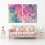 Abstract Multicolored Marble Canvas Print SKU 10223