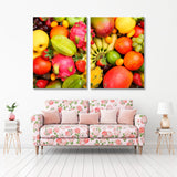 Assortment of Exotic Fruits Canvas Print SKU 10860