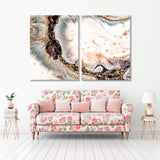 Abstract Powdery Coral Canvas Print SKU 10200