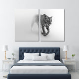 Tiger in Foggy Background Canvas Print SKU 10291