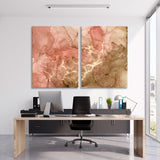 Abstract Brown Marble Canvas Print SKU 10216