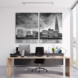 New London City Hall Black and White Canvas Print SKU 10591