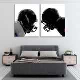 Football Players Face to Face Canvas Print SKU 10399