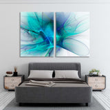 Abstract Turquoise Fractal Background Canvas Print SKU 10799