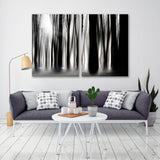 Forest in Water Black and White Canvas Print SKU 10374