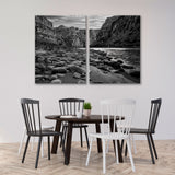 Black and White Grand Canyon View Canvas Print SKU 10420