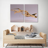 Shiny Gold Splash 3d Canvas Print SKU 10547