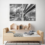 Tower Bridge at Night in London Canvas Print SKU 10396