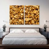 Gold Nuggets as Background Canvas Print SKU 10940