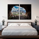 Panorama from the Artificial Caves Canvas Print SKU 10945