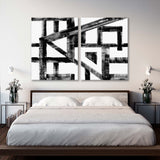 Abstract Geometric Drawing Canvas Print SKU 10817