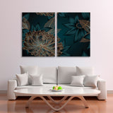 Beautiful Vintage Flower Canvas Print SKU 10564