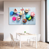 Bright Cupcakes Canvas Print SKU 10692