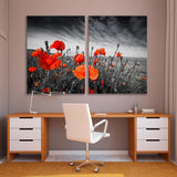 Poppies on the Meadow Canvas Print SKU 10408