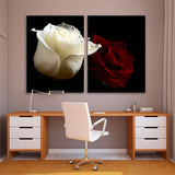 Red and White Roses Canvas Print SKU 10365