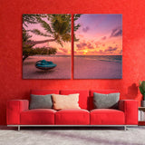 Beach Holidays on Paradise Island Canvas Print SKU 10611