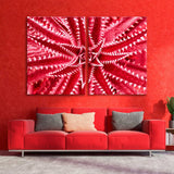 Abstract Red Cactus Canvas Print SKU 10737