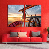 Sailboat at Sunset Canvas Print SKU 10588