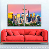 Seattle Evening Washington Canvas Print SKU 10670