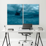 Old Ship in the Stormy Sea Canvas Print SKU 10770