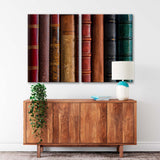 Old Leather Books Canvas Print SKU 10728