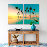 Sunset over the Emerald Sea Canvas Print SKU 10768