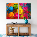 Bright Colors for Holi Festival Canvas Print SKU 10726