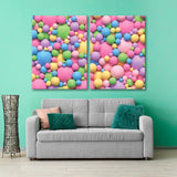 Multicolored Bright Balloons Canvas Print SKU 10823