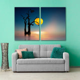 Old Tree with Moon Canvas Print SKU 10778