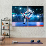 Sportswomen-Karate on the Big Arena Canvas Print SKU 10683