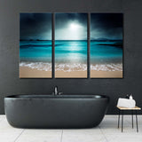 Night Beach Seychelles Canvas Print SKU 10388