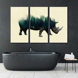 Abstract Rhino Canvas Print SKU 10280