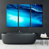 Seabed With Blue Wave Canvas Print SKU 10400