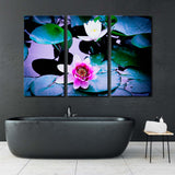 Bright Lotus Flowers Canvas Print SKU 10351