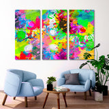 Colorful Splashes Canvas Print SKU 10317