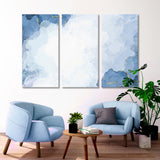 Splash Blue Watercolor Canvas Print SKU 10874