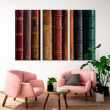 Old Leather Books Canvas Print SKU 10728