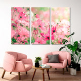 Colorful Pastel Flowers Canvas Print SKU 10635