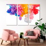 Splash of Сolored Paint in Water Canvas Print SKU 10212