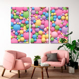 Multicolored Bright Balloons Canvas Print SKU 10823