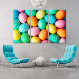 Colorful Background Easter Eggs Canvas Print SKU 10576