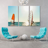 Pair of Windsurfers Canvas Print SKU 10500