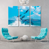 Group of Playful Dolphins Canvas Print SKU 10769