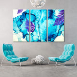 Abstract Painting with Leaves Canvas Print SKU 10219