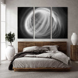 Abstract Coil in Black and White Canvas Print SKU 10727