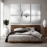 Minimalism of Nature in Black and White Canvas Print SKU 10774